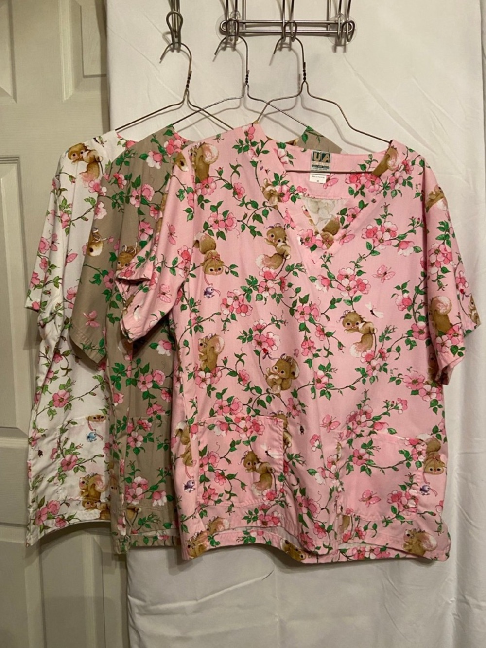 Uniform Advantage Scrub Tops (Squirrel prints) - 3 Scrub Tops